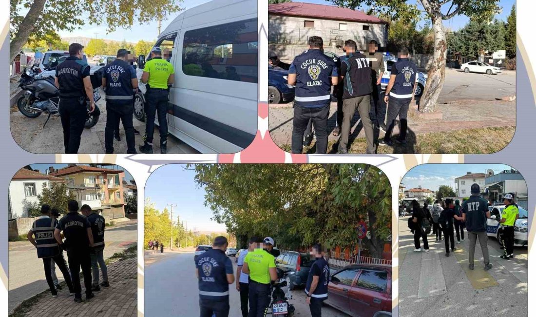 ELAZIĞ’DA POLİS EKİPLERİNCE OKUL ÖNLERİNDEKİ DENETİMLER DEVAM EDİYOR.