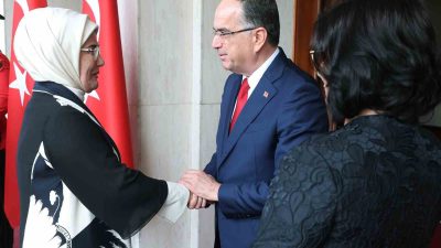 CUMHURBAŞKANI RECEP TAYYİP ERDOĞAN'IN EŞİ EMİNE ERDOĞAN, ARNAVUTLUK CUMHURBAŞKANI BAYRAM