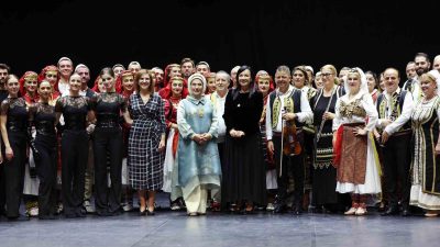 CUMHURBAŞKANI RECEP TAYYİP ERDOĞAN'IN EŞİ EMİNE ERDOĞAN, ARNAVUTLUK BAŞBAKANI EDİ