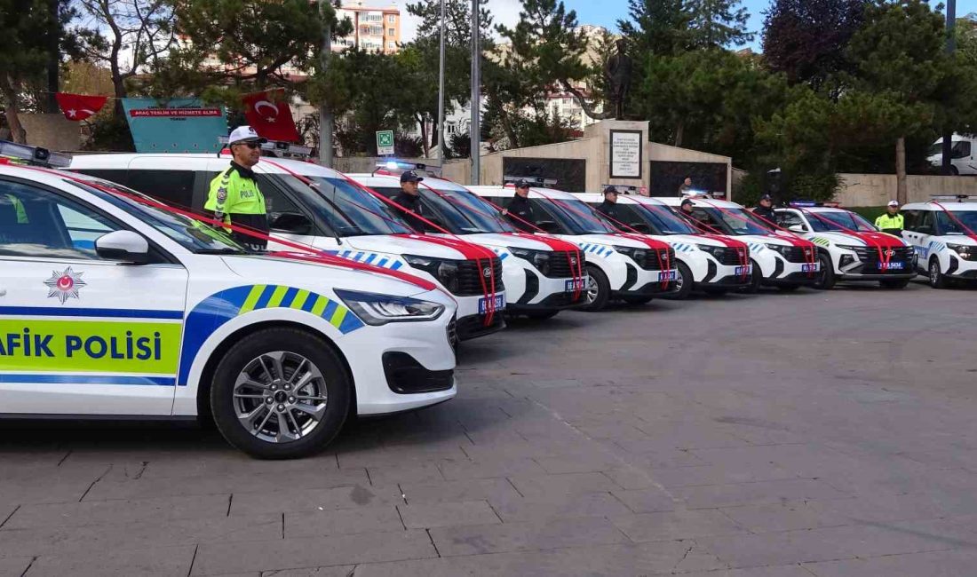 YOZGAT’TA EMNİYET VE JANDARMA TEŞKİLATLARINA KATILAN 48 YENİ ARACIN TANITIMI