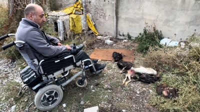 HAKKARİ’NİN YÜKSEKOVA İLÇESİNDE YAŞAYAN BEDENSEL ENGELİ MEHMET SALİH BAYKAL İSİMLİ