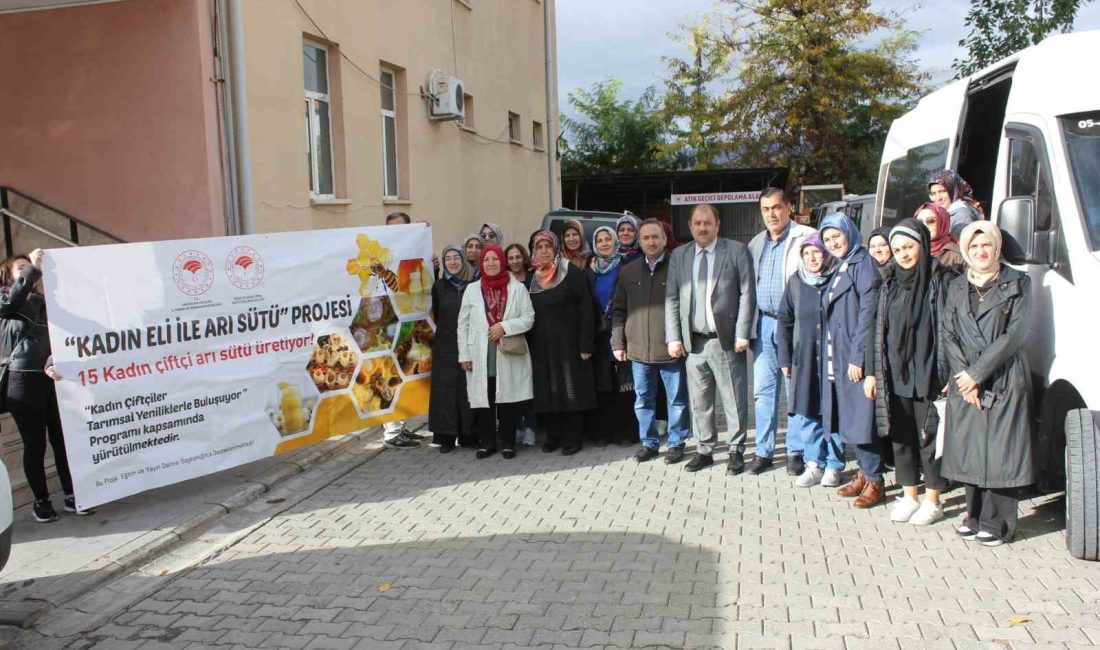 ERZİNCAN 15 ARI SÜTÜ ÜRETİCİSİNİ ORDU’YA GÖNDERDİ