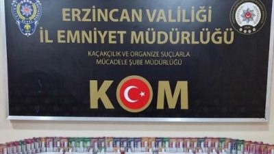 ERZİNCAN’DA 60 ADET KAÇAK ELEKTRONİK SİGARA ELE GEÇİRİLDİ