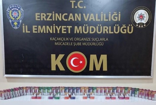 ERZİNCAN’DA 60 ADET KAÇAK ELEKTRONİK SİGARA ELE GEÇİRİLDİ