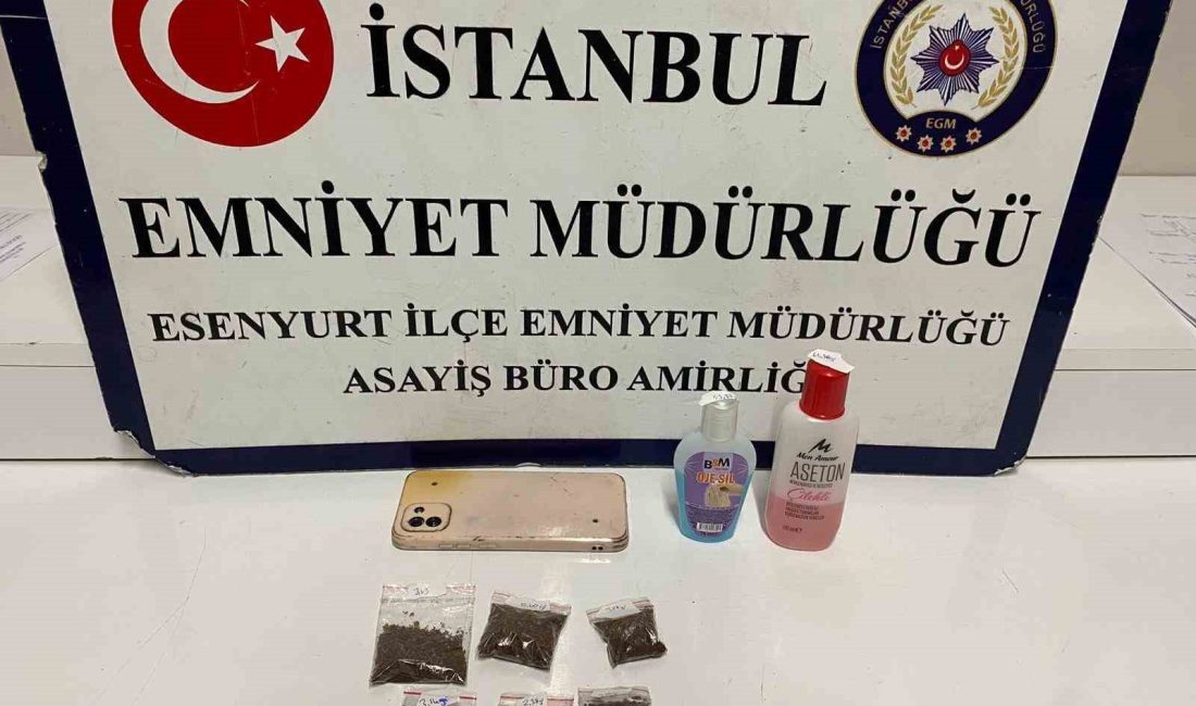 ESENYURT’TA POLİS EKİPLERİ TARAFINDAN UYUŞTURUCU MADDE ALIŞVERİŞİ YAPAN 2 ŞÜPHELİ