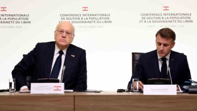 İSRAİL'İN YOĞUN SALDIRILAR DÜZENLEDİĞİ LÜBNAN İÇİN FRANSA'NIN BAŞKENTİ PARİS'TE ULUSLARARASI