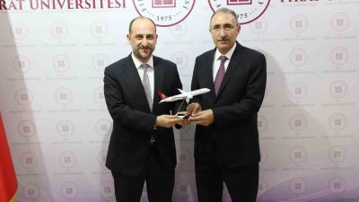 TÜRK HAVA YOLLARI (THY), FIRAT ÜNİVERSİTESİ'NE (FÜ) BİRÇOK KONUDA DESTEK