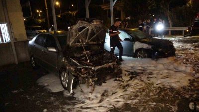 MANAVGAT İLÇESİNDE BİR GALERİNİN ÖNÜNDEKİ 2 ARACIN KUNDAKLANMASI OLAYININ ŞÜPHELİLERİ