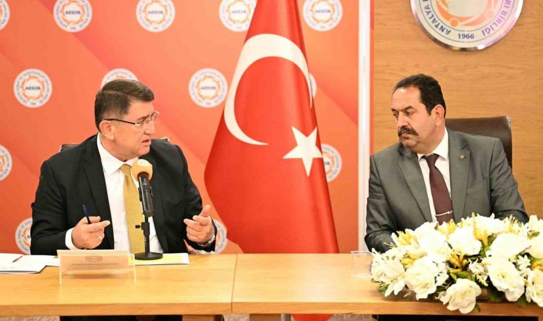 ANTALYA ESNAF VE SANATKARLAR ODALARI BİRLİĞİ’NDE, ANTALYA İL EMNİYET MÜDÜRÜ