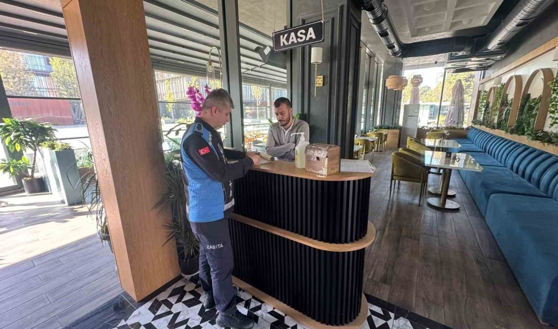 BURSA'NIN İNEGÖL İLÇESİNDE BELEDİYE ZABITA MÜDÜRLÜĞÜ EKİPLERİ KAFETERYA İŞLETMELERİNE YÖNELİK