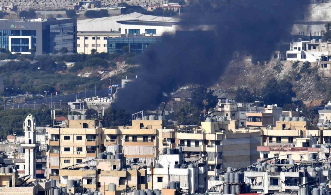İSRAİL ORDUSU, LÜBNAN'IN BAŞKENTİ BEYRUT'UN GÜNEYİNDEKİ DAHİYEH'E HAVA SALDIRISI DÜZENLEDİ.