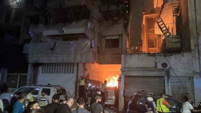 İSRAİL'İN BEYRUT'A DÜZENLEDİĞİ SALDIRIDA CAN KAYBI 22'YE YÜKSELDİ