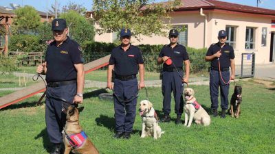 AYDIN İL JANDARMA KOMUTANLIĞINDA GÖREVLİ ÖZEL EĞİTİMLİ KÖPEKLER, BAŞARILI OPERASYONLARI
