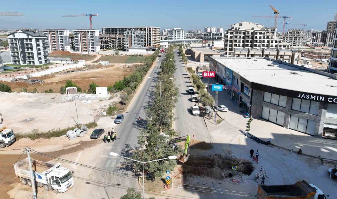 ANTALYA BÜYÜKŞEHİR BELEDİYESİ, AKSU İLÇESİ KARDEŞ KENTLER CADDESİ’NDE ÇOK SAYIDA