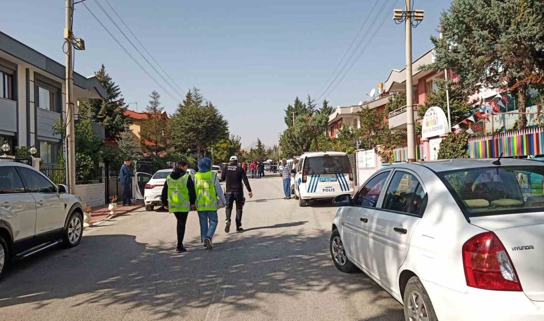KONYA'DA KAVGA İHBARINA GİDEN POLİSE, ŞÜPHELİNİN BIÇAKLA SALDIRMASI SONUCU POLİS
