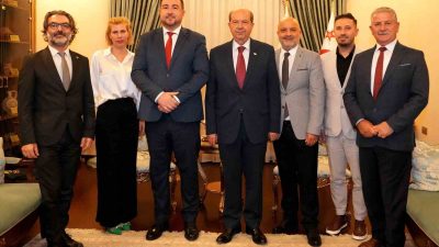 KKTC CUMHURBAŞKANI ERSİN TATAR, TÜRKİYE CUMHURİYETİ LEFKOŞA BÜYÜKELÇİSİ YASİN EKREM