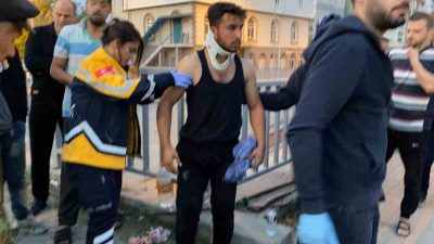 KONTROLDEN ÇIKAN TIR ALTYOLA UÇTU : 1 YARALI