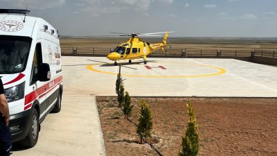 KONYA'NIN KULU İLÇESİNDE KALP KRİZİ GEÇİREN HASTA, HAVA AMBULANSIYLA KONYA’YA