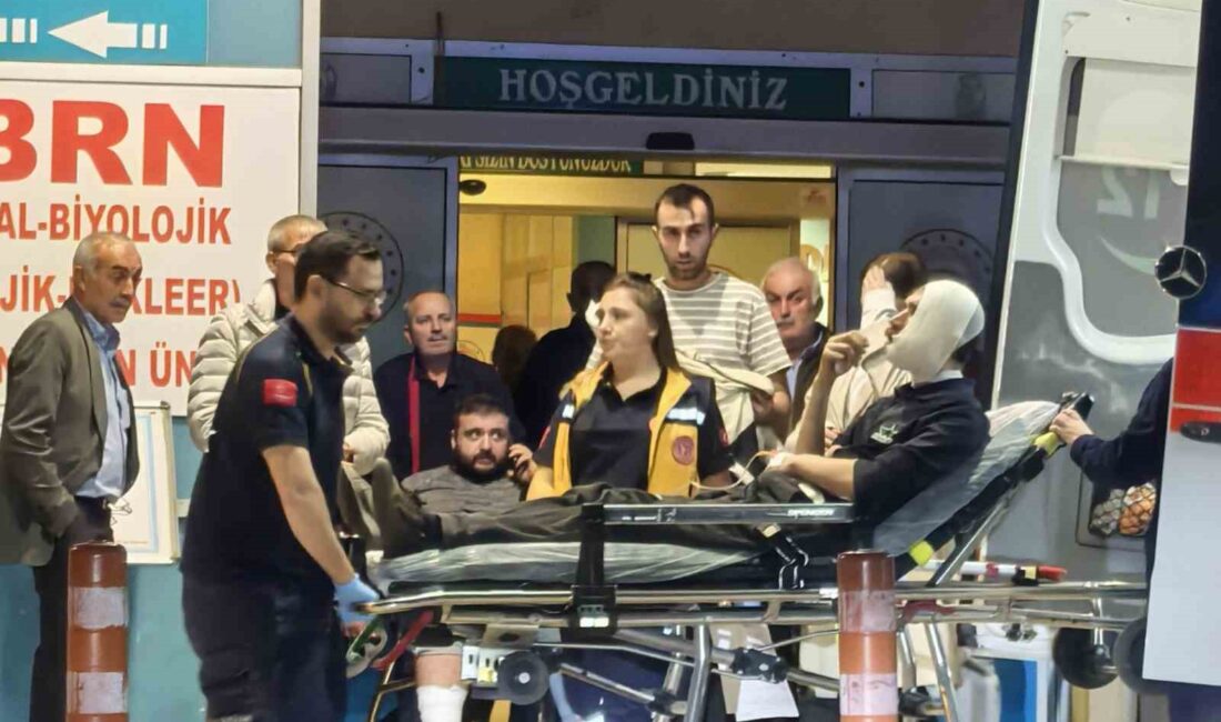 BURSA'NIN İNEGÖL İLÇESİNDE MEYDANA GELEN OLAYDA KOPAN HALAT ŞAHSI YARALADI.