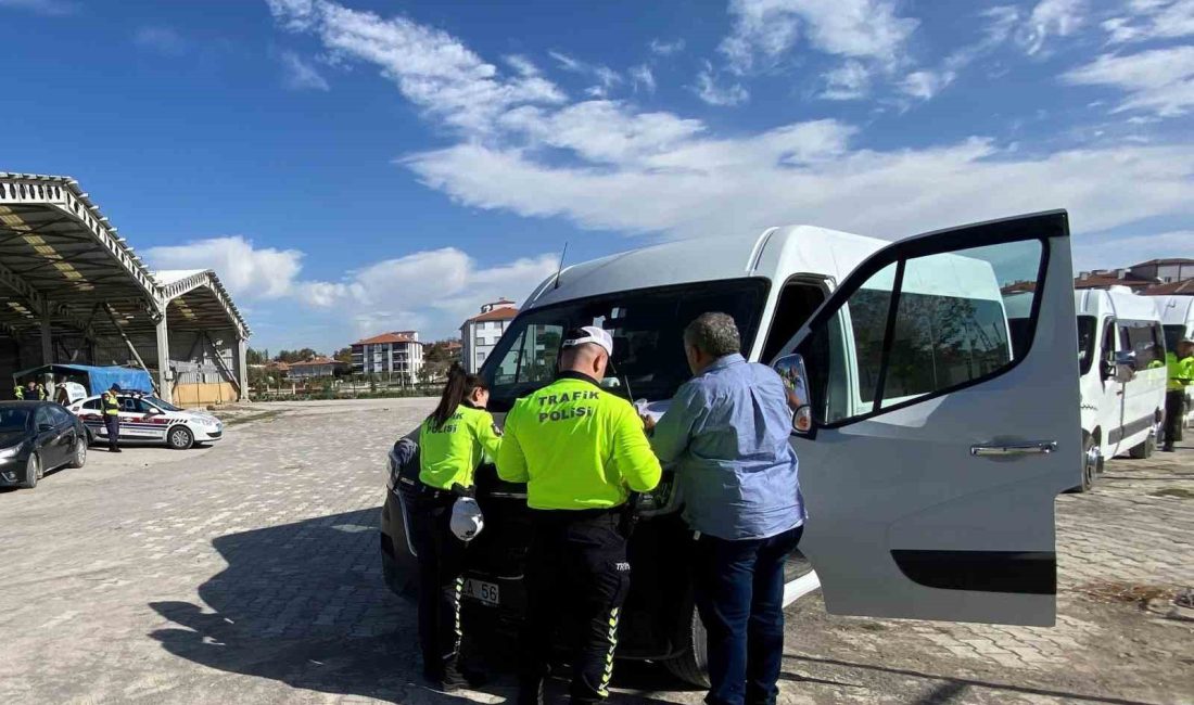 KONYA'NIN KULU İLÇESİNDE OKUL SERVİS ARAÇLARINA YÖNELİK DENETİM GERÇEKLEŞTİRİLDİ.