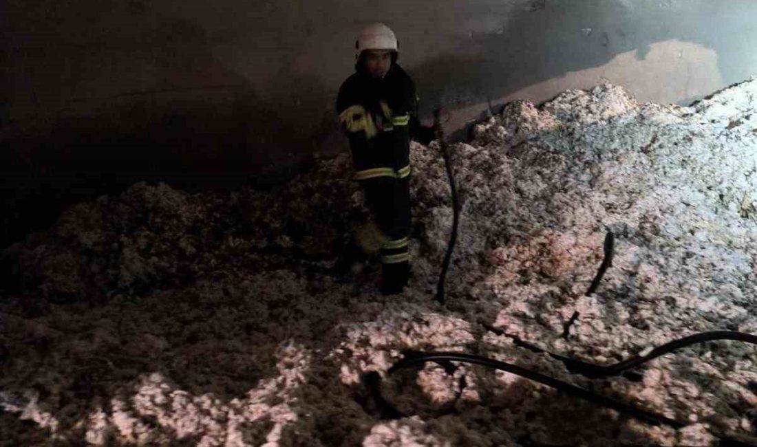 HATAY’DA PAMUK FABRİKASINDA ÇIKAN YANGIN İTFAİYE EKİPLERİ TARAFINDAN SÖNDÜRÜLDÜ.