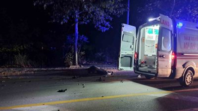 MUĞLA'NIN MENTEŞE İLÇESİNDE İDDİAYA GÖRE ALKOLLÜ SÜRÜCÜNÜN KULLANDIĞI OTOMOBİL İLE