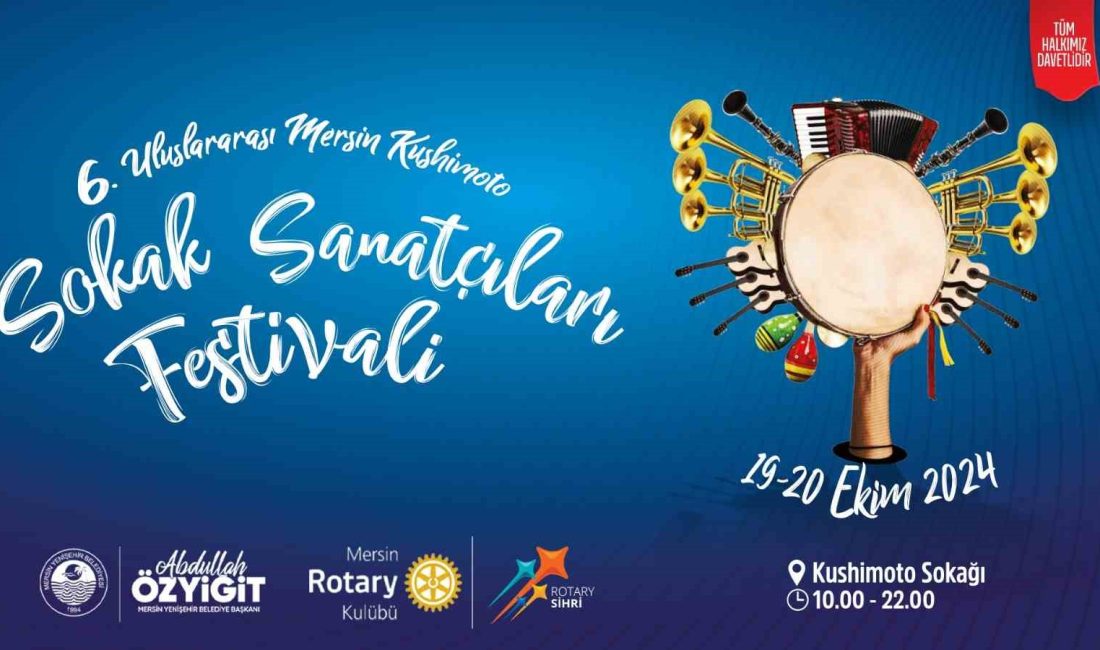 MERSİN YENİŞEHİR BELEDİYESİNCE DÜZENLENEN ULUSLARARASI MERSİN KUSHİMOTO SOKAK SANATÇILARI FESTİVALİ,