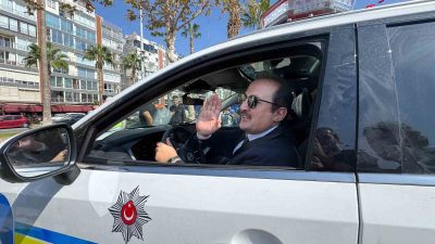 MERSİN'DE EMNİYET VE JANDARMA TEŞKİLATLARINA KATILAN 238 ARACIN TANITIMI İÇİN