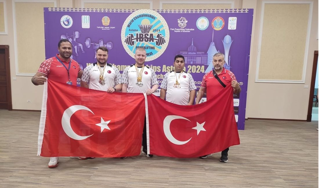 DÜNYA GÖRME ENGELLİLER HALTER ŞAMPİYONASI'NDA MÜCADELE EDEN MİLLİ SPORCU MUHAMMET