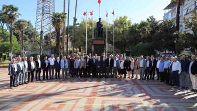 AYDIN'IN NAZİLLİ İLÇESİNDE 19 EKİM MUHTARLAR GÜNÜ DOLAYISIYLA TÖREN DÜZENLENDİ.