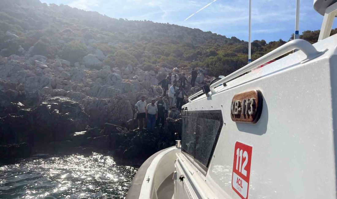 MUĞLA’NIN MARMARİS İLÇESİ OĞLAN BOĞULDU KARADAN ULAŞIMIN BULUNMADIĞI BÖLGEDE MAHSUR