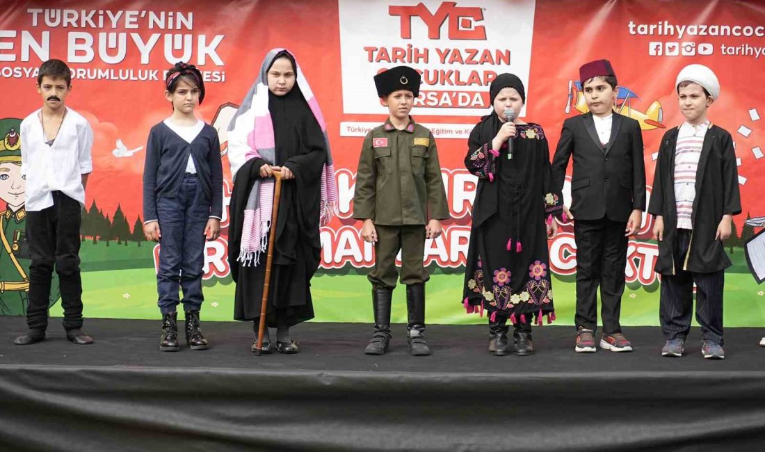Bursa’da tarihe adını kazımış kahramanları çocuklara tanıtmak için hayata geçirilen