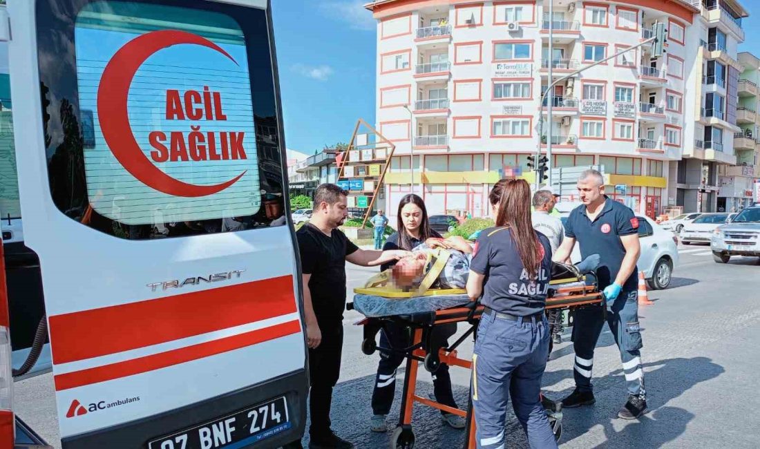 OTOMOBİLİN ÇARPTIĞI YAŞLI ADAM YARALANDI