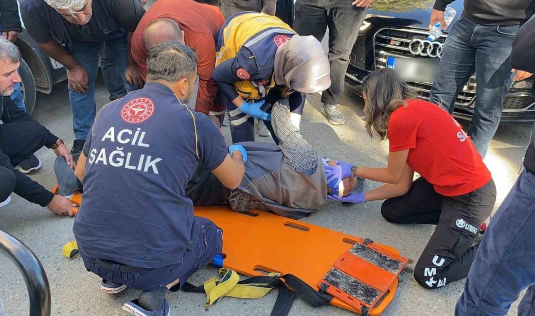 ADIYAMAN’DA, YOLUN KARŞI TARAFINA GEÇMEYE ÇALIŞAN YAYA, OTOMOBİLİN ÇARPIŞMASI SONUCU