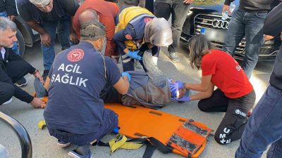 ADIYAMAN’DA, YOLUN KARŞI TARAFINA GEÇMEYE ÇALIŞAN YAYA, OTOMOBİLİN ÇARPIŞMASI SONUCU