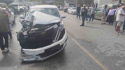 MUĞLA (İHA) - MUĞLA’NIN BODRUM İLÇESİNDE MEYDANA GELEN KAZADA, OTOMOBİLİN