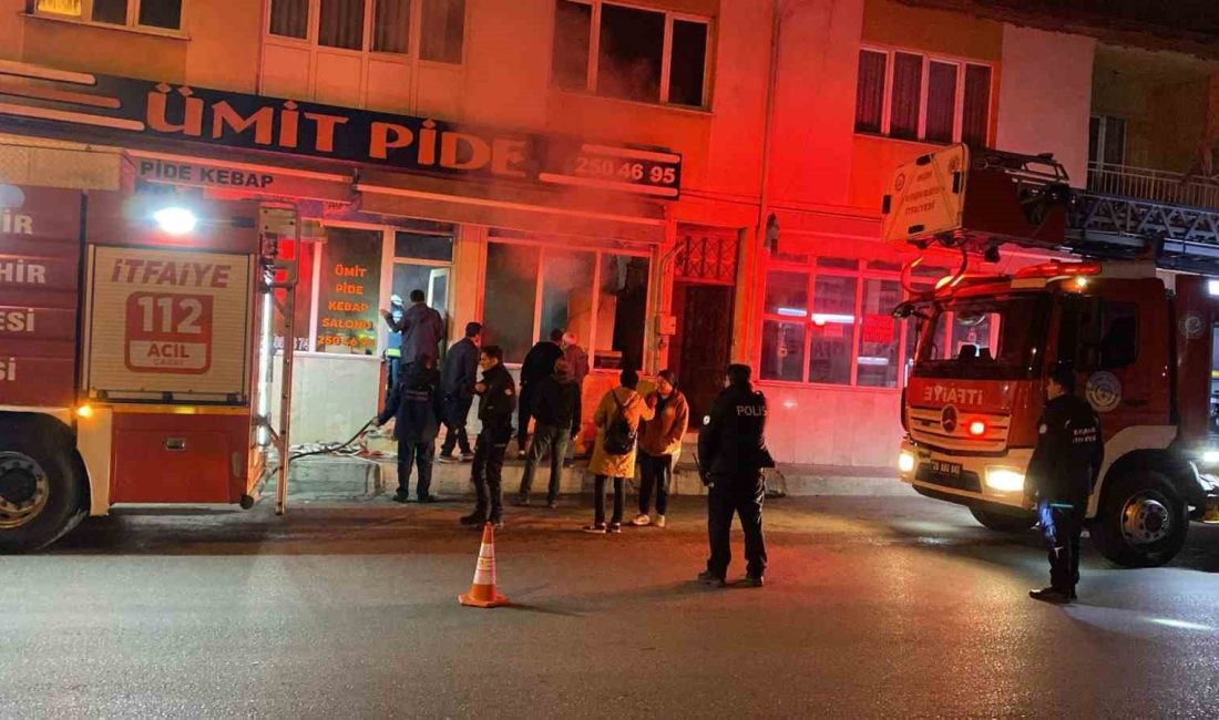 ESKİŞEHİR'DE BİR PİDECİDE ÇIKAN YANGIN İTFAİYE EKİPLERİNİN MÜDAHELESİYLE SÖNDÜRÜLDÜ.