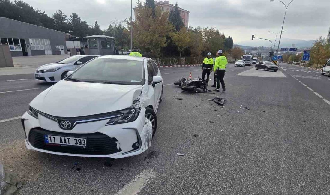 POLİSEVİ KAVŞAĞI'NDA MEYDANA GELEN TRAFİK KAZASINDA 1 KİŞİ YARALANDI