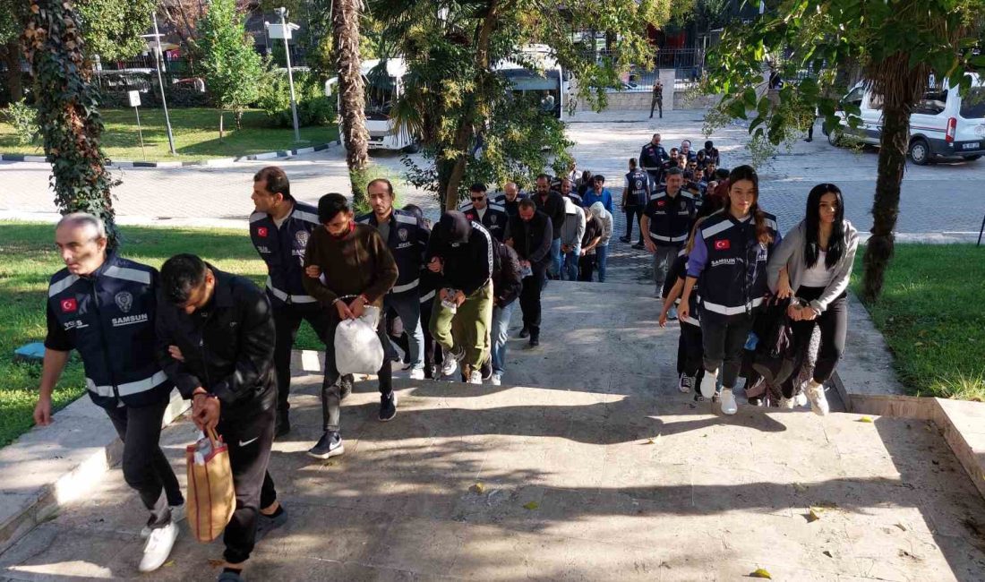 SAMSUN MERKEZLİ 13 İLDE EŞ ZAMANLI DÜZENLENEN YASADIŞI BAHİS OPERASYONUNDA
