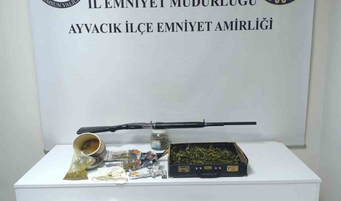 SAMSUN'DA POLİS TARAFINDAN 2.5 KİLO ESRARLA YAKALANAN BİR KİŞİ GÖZALTINA
