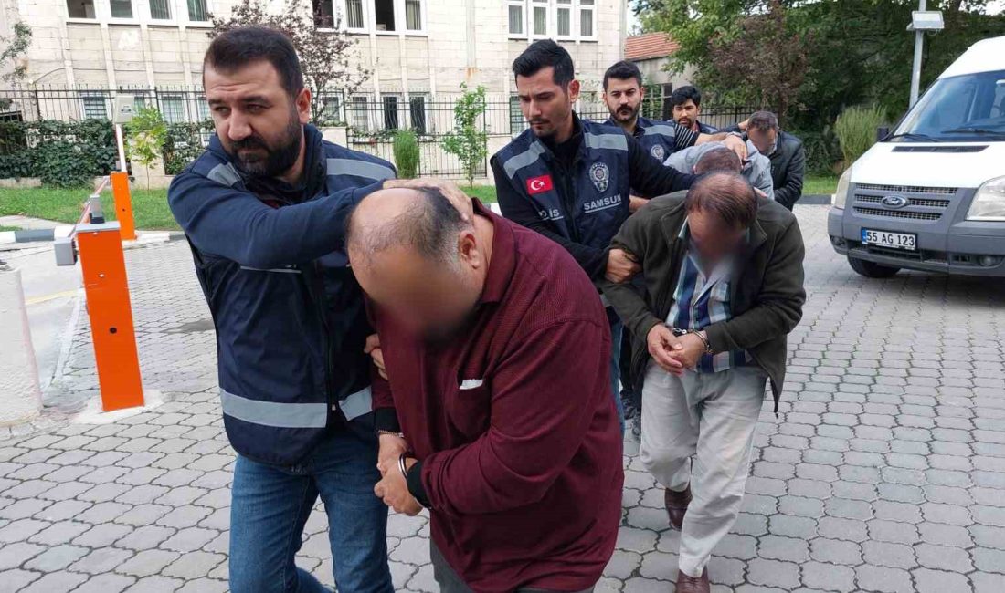SAMSUN'UN 5 İLÇESİNDE POLİS TARAFINDAN DÜZENLENEN EŞ ZAMANLI KAÇAK SİLAH