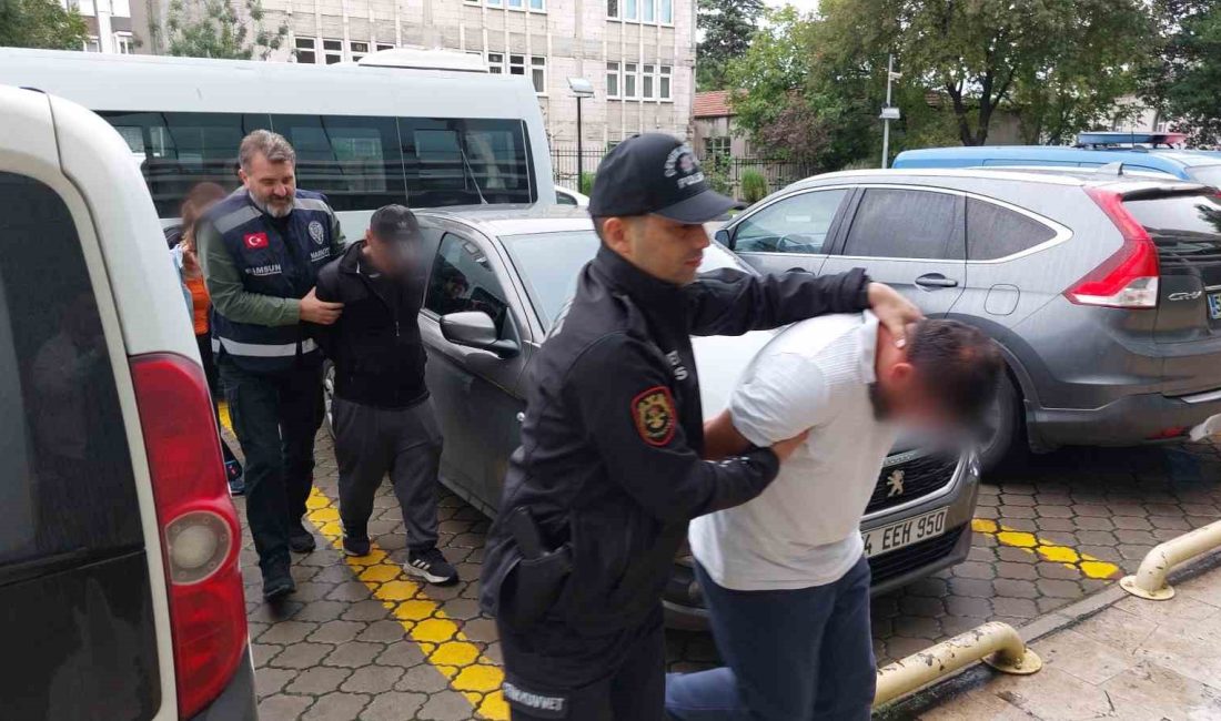 SAMSUN’DA UYUŞTURUCU TİCARETİNDEN 1'İ KADIN 4 KİŞİ ADLİYEYE SEVK EDİLDİ.