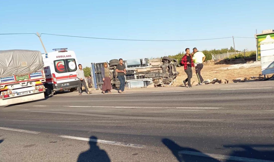 ŞANLIURFA'DA KAMYONET OTOMOBİLLE ÇARPIŞTI: 6 YARALI
