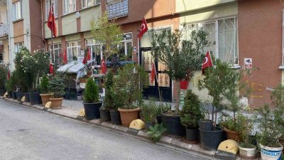 ESKİŞEHİR'DE BİR AİLE TARAFINDAN EVLERİNİN ÖNÜNDE OLUŞTURULAN 'SEVGİLİLER AŞIKLAR PARK'I