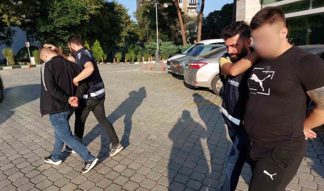 SAMSUN ADLİYESİNE SEVK EDİLEN F.K. VE G.Ş. ÇIKARILDIKLARI MAHKEMECE TUTUKLANARAK