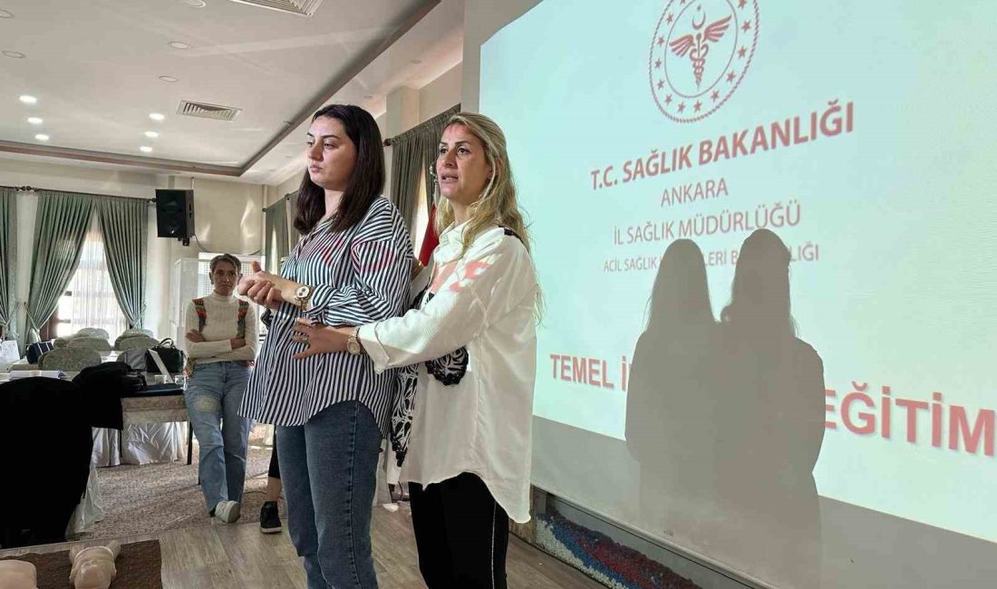 ANKARA’NIN SİNCAN BELEDİYESİ PERSONELLERİ, ACİL DURUMLARDA ERKEN VE BİLİNÇLİ MÜDAHALE