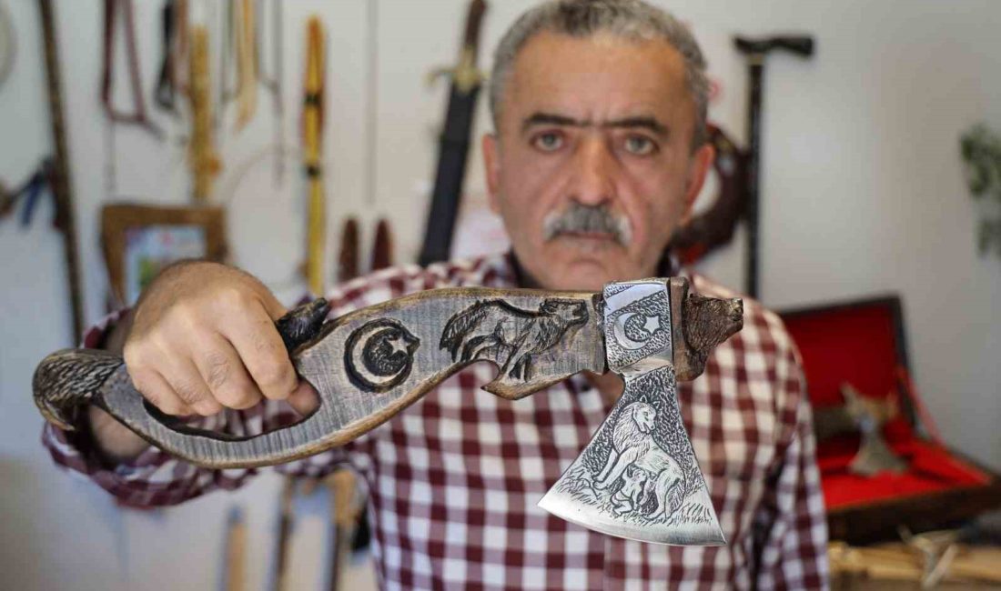 SİVAS’TA YAŞAYAN VE 40 YILDIR İŞLEME VE OYMA İŞİYLE UĞRAŞAN