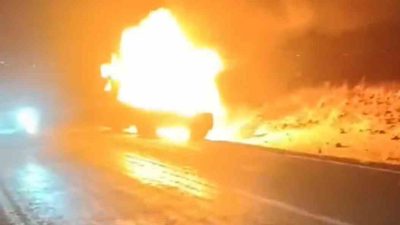 SİVEREK TIR YANGINI