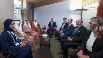 TBMM BAŞKANI KURTULMUŞ, BAE FEDERAL KONSEY BAŞKANI GHOBASH İLE BİR