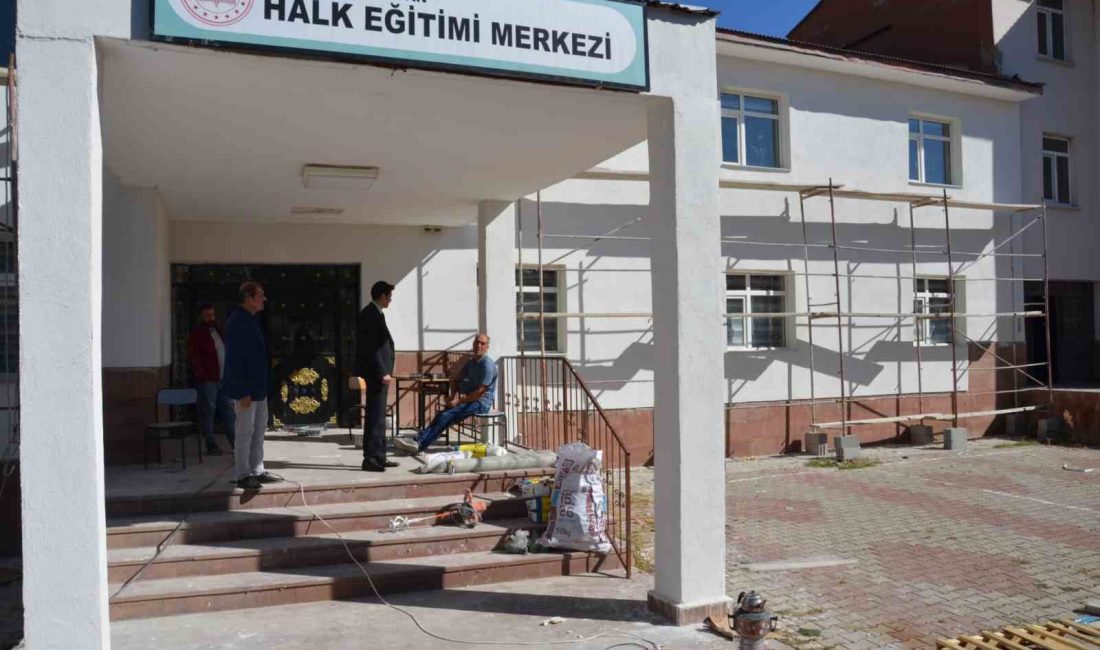 TERCAN HALK EĞİTİM MERKEZİ YENİLENİYOR